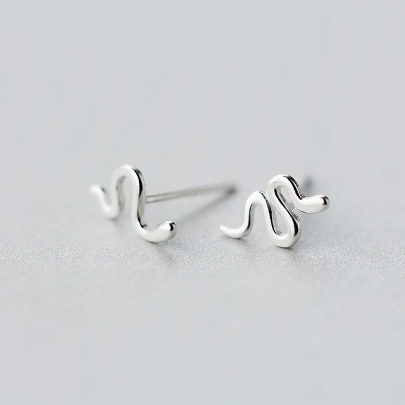 2018 100% 925 Sterling Silver Women Jewelry Fashion Cute Tiny 0.6cmX1cm Snake Stud Earring Gift For Girl Kid Lady
2018 100% 925 Sterling Silver Women Jewelry Fashion Cute Tiny 0.6cmX1cm Snake Stud Earring Gift For Girl Kid Lady