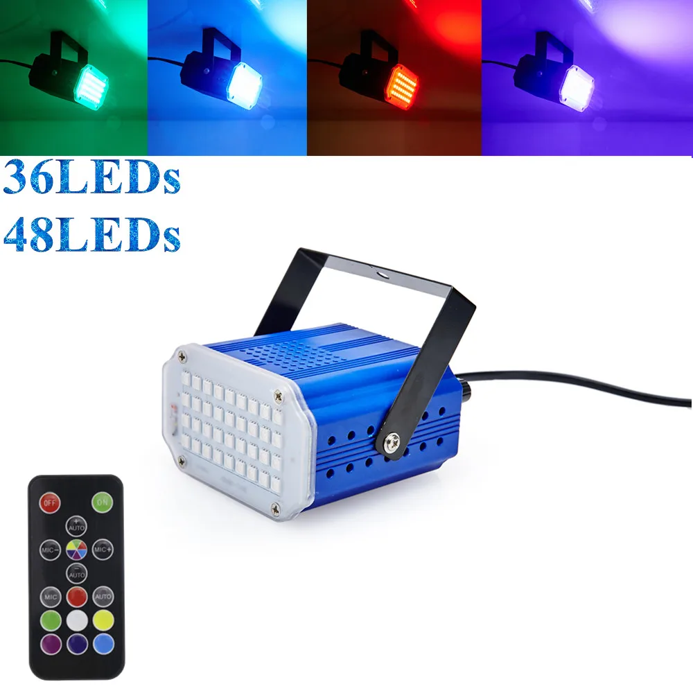 7Colors 36 48 LED DJ Disco Sound Activated Laser Projector Strobe Flash Lumiere RGB Stage Lighting Effect Lamp Music Party Light
7Colors 36 48 LED DJ Disco Sound Activated Laser Projector Strobe Flash Lumiere RGB Stage Lighting Effect Lamp Music Party Light