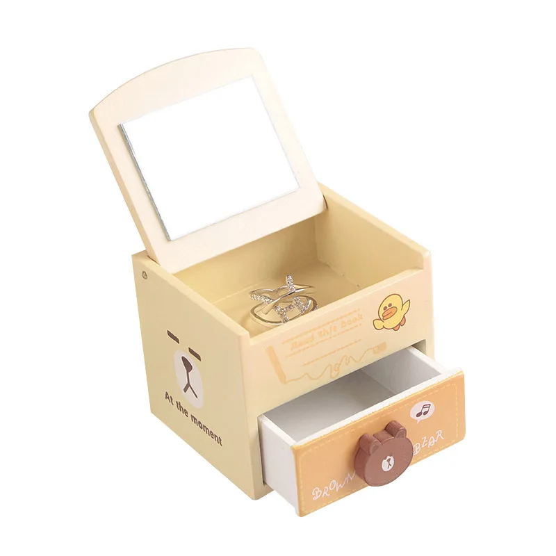 With Mirror Jewelry Storage Box Creative Wood Double Layer Organizer Box Birthday Gift Home Storage Organization Kids Room Decor
With Mirror Jewelry Storage Box Creative Wood Double Layer Organizer Box Birthday Gift Home Storage Organization Kids Room Decor