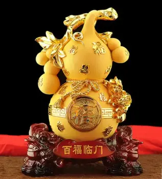 Gourd decoration fortune geomantic home decoration living room wine cabinet office crafts housewarming opening sculpture Home 
Gourd decoration fortune geomantic home decoration living room wine cabinet office crafts housewarming opening sculpture Home
