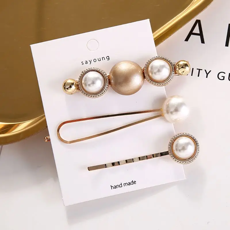 3Pcs/Set Japanese Style Ladies Metal Alloy Straight Hairpins Faux Pearl Rhinestone Houndstooth Button Luxury Hair Clip Barrettes
3Pcs/Set Japanese Style Ladies Metal Alloy Straight Hairpins Faux Pearl Rhinestone Houndstooth Button Luxury Hair Clip Barrettes