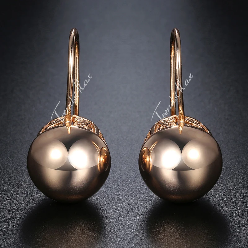Ladies Womens Earrings Round Ball 585 Rose Gold Color Snap Closure Cut-out Swirls GE66
Ladies Womens Earrings Round Ball 585 Rose Gold Color Snap Closure Cut-out Swirls GE66