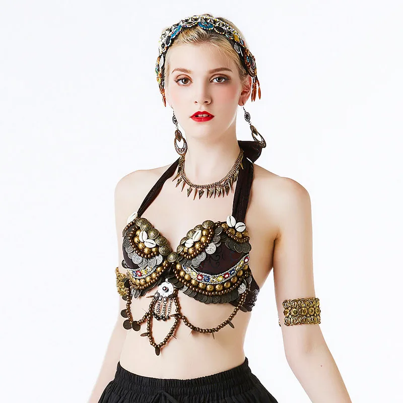 2019 Belly Dance Bra Tribal Sujetador Bellydance For Women Sexy Belly Dance Top With Sequins Bellydance Chain Bra
2019 Belly Dance Bra Tribal Sujetador Bellydance For Women Sexy Belly Dance Top With Sequins Bellydance Chain Bra
