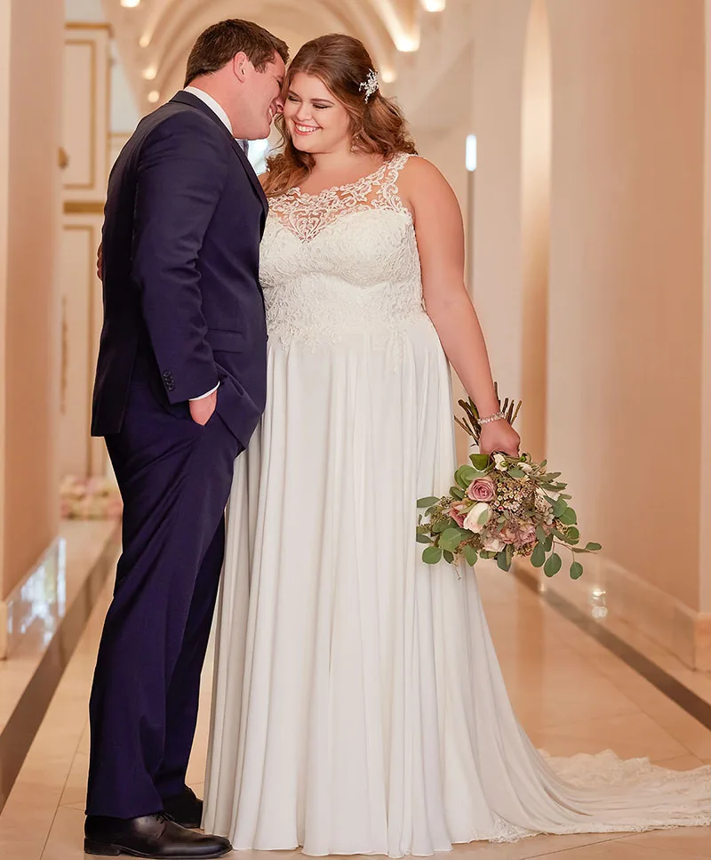 Eightale Plus Size Wedding Dresses Beach A Line Appliques Lace Floor Length Chiffon Bride Dress Wedding Gowns Custom Made 2019
Eightale Plus Size Wedding Dresses Beach A Line Appliques Lace Floor Length Chiffon Bride Dress Wedding Gowns Custom Made 2019