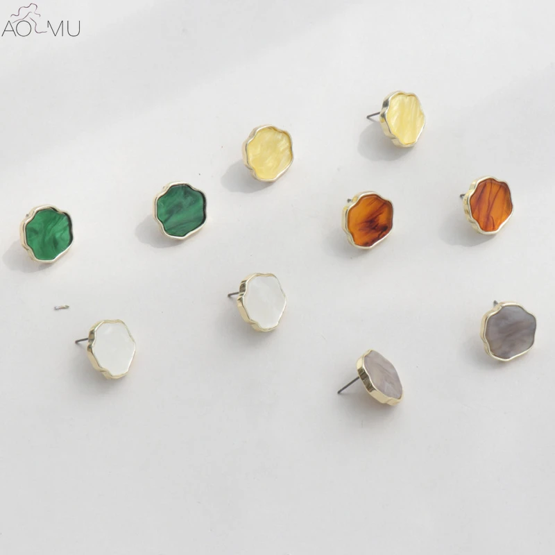 AOMU New Fashion Acrylic Geometric Irregular Marbled Pattern Stud Earrings for Women Girl Jewelry Boucle D'oreille
AOMU New Fashion Acrylic Geometric Irregular Marbled Pattern Stud Earrings for Women Girl Jewelry Boucle D'oreille