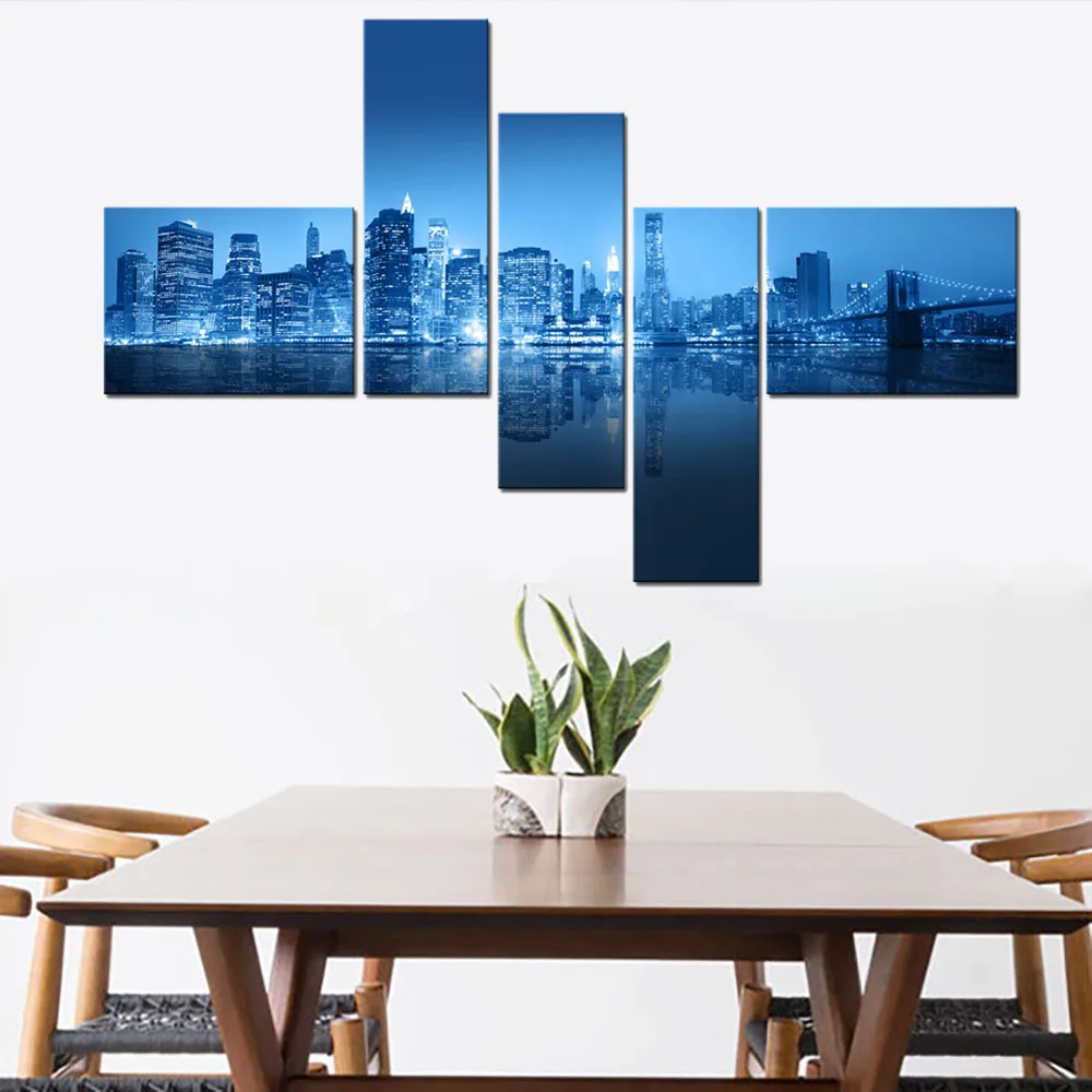 city night view canvas art painting (3)