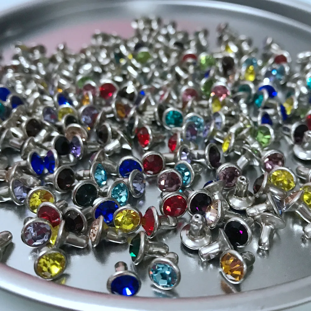 New Coming 100Sets 6mm Mixed Color CZ+++ Crystals Rhinestone Rivets Rapid Silver Nailhead Blue Spots Studs DIY Shipping Free
New Coming 100Sets 6mm Mixed Color CZ+++ Crystals Rhinestone Rivets Rapid Silver Nailhead Blue Spots Studs DIY Shipping Free