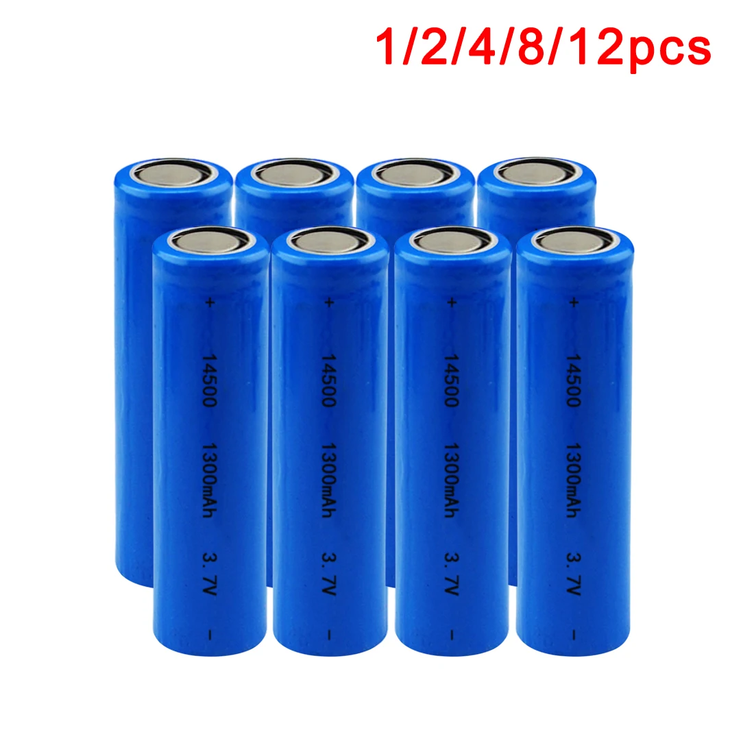 Centechia 1/2 /4/8/12 шт./компл. Высокая емкость 14500 батарея 3 7 V 1300Mah аккумуляторная для Le|14500