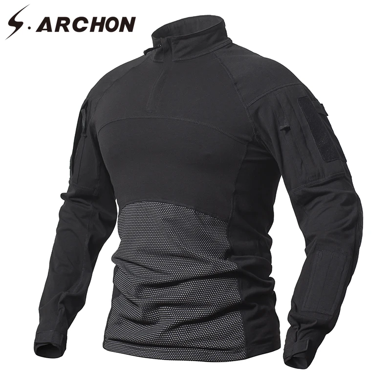 S.ARCHON New Camouflage Tactical Army T-Shirt Men Military Combat T Shirt Force Multicam Solider Casual Long Sleeve T Shirts
S.ARCHON New Camouflage Tactical Army T-Shirt Men Military Combat T Shirt Force Multicam Solider Casual Long Sleeve T Shirts