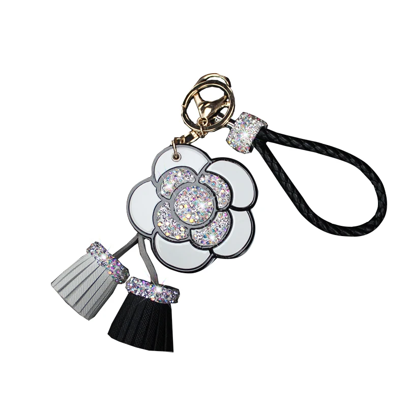 Luxury Mirror Crystal Rose Flowers Keychain Bag Pendant Car Ornaments Charm For Women Leather Key Chain Tassel Key Ring Porte
Luxury Mirror Crystal Rose Flowers Keychain Bag Pendant Car Ornaments Charm For Women Leather Key Chain Tassel Key Ring Porte