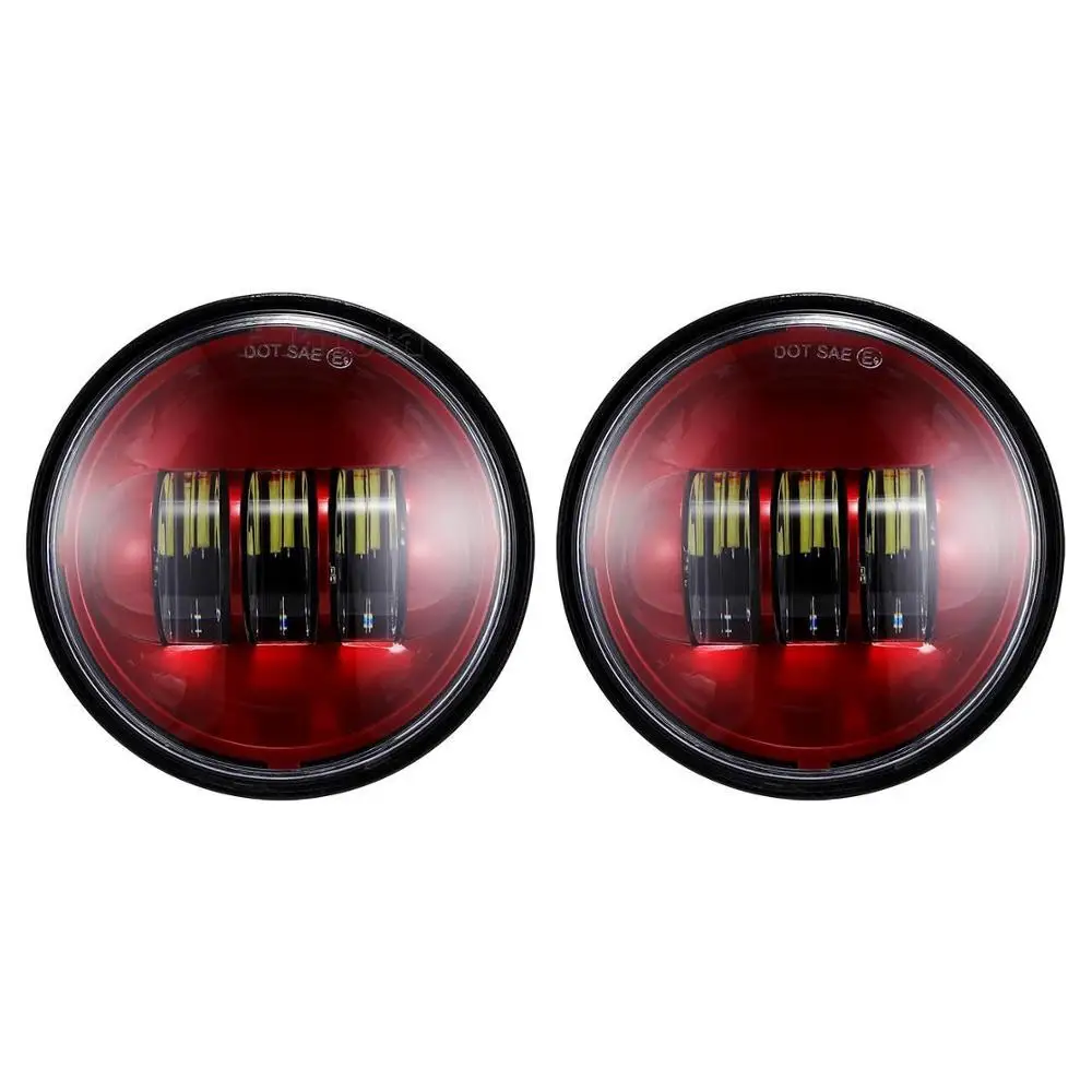 Red Blue Orange 4.5 Inch LED Fog Lights Projector Auxiliary Light Motorcycle Passing Fog Lamps 30W 4-1/2" Black Chrome
Red Blue Orange 4.5 Inch LED Fog Lights Projector Auxiliary Light Motorcycle Passing Fog Lamps 30W 4-1/2" Black Chrome