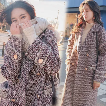 U-SWEAR Winter New Long Thick Woolen Coat Fashion Tassel Loose Slimming Woolen Coat Abrigos Mujer Invierno 2020
U-SWEAR Winter New Long Thick Woolen Coat Fashion Tassel Loose Slimming Woolen Coat Abrigos Mujer Invierno 2020