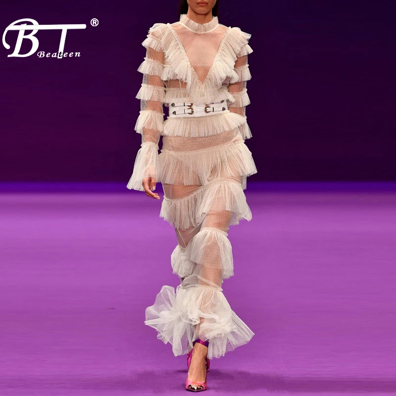 Beateen Women Long Sleeve Bandage Dress Lace Mesh Tassel Bodycon Party Dress For Lady 2018 New
Beateen Women Long Sleeve Bandage Dress Lace Mesh Tassel Bodycon Party Dress For Lady 2018 New