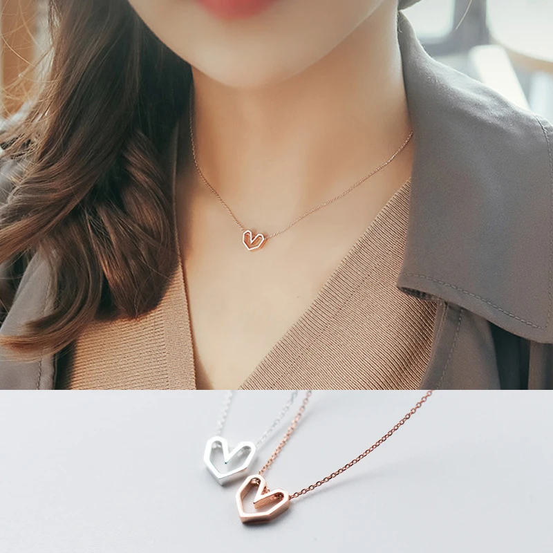 Colusiwei Simple Love Silver Choker Necklaces for Women Rose Gold Color Biocolor Heart Short Necklace Gifts for Girlfriend 2019
Colusiwei Simple Love Silver Choker Necklaces for Women Rose Gold Color Biocolor Heart Short Necklace Gifts for Girlfriend 2019