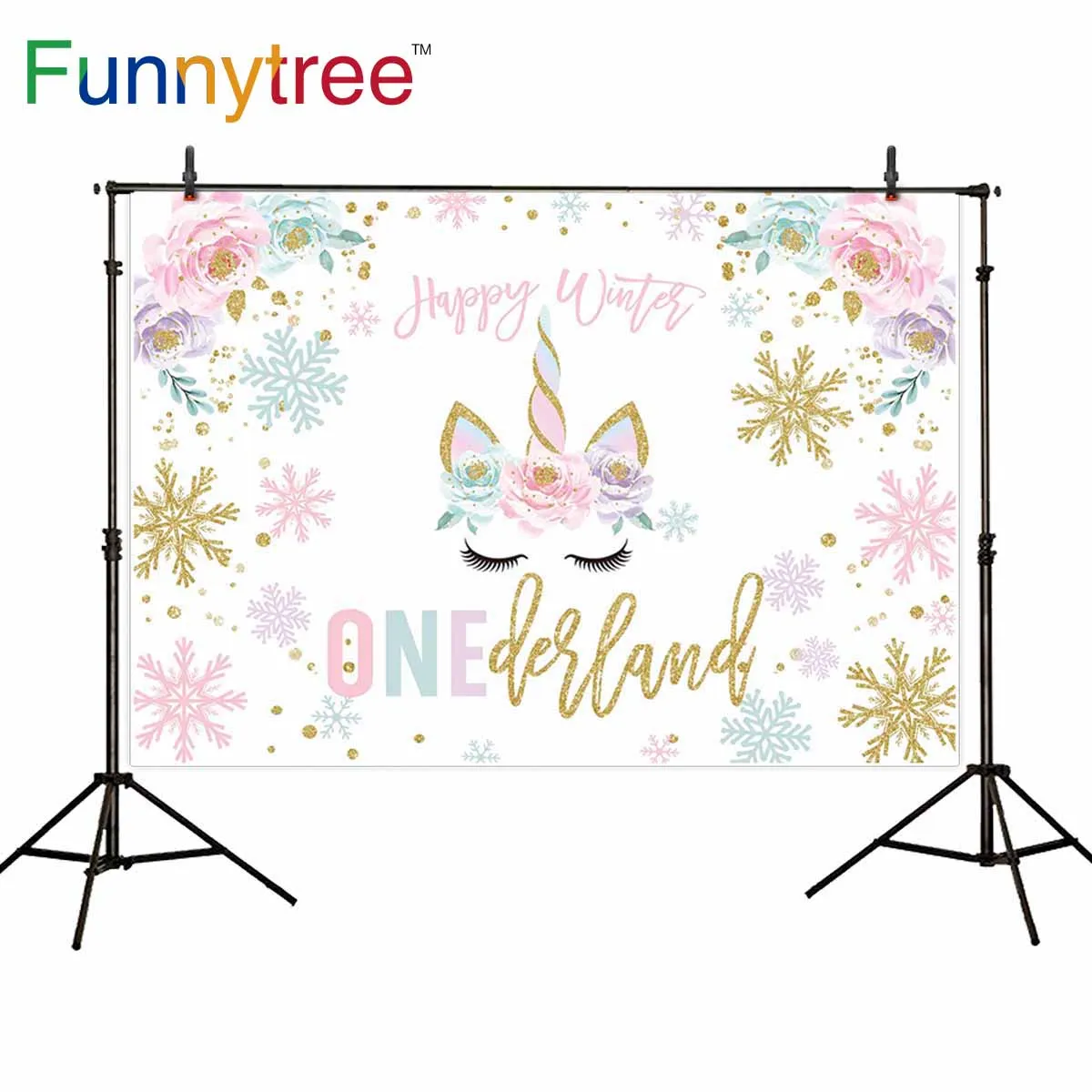 Funnytree unicorn backdrops photophone snowflake flower painting Happy winter Custom background for photo photocall photophone
Funnytree unicorn backdrops photophone snowflake flower painting Happy winter Custom background for photo photocall photophone