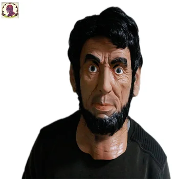 Realistic Celebrity Human Face Latex Mask Deluxe Costume Party Fancy Dress Adult Rubber Halloween Lincoln Man Mask
Realistic Celebrity Human Face Latex Mask Deluxe Costume Party Fancy Dress Adult Rubber Halloween Lincoln Man Mask