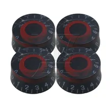 Yibuy 4pcs 6mm Dia Hole Electric Guitar Red Black Plastic Speed Control Knob 
Yibuy 4pcs 6mm Dia Hole Electric Guitar Red Black Plastic Speed Control Knob