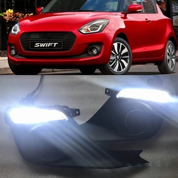 CSCSNL 2pcs 12V ABS Fog Lamp Cover DRL Daytime Running Light Daylights With Yellow Turn Signal For Suzuki Swift 2017 2018 2019
CSCSNL 2pcs 12V ABS Fog Lamp Cover DRL Daytime Running Light Daylights With Yellow Turn Signal For Suzuki Swift 2017 2018 2019