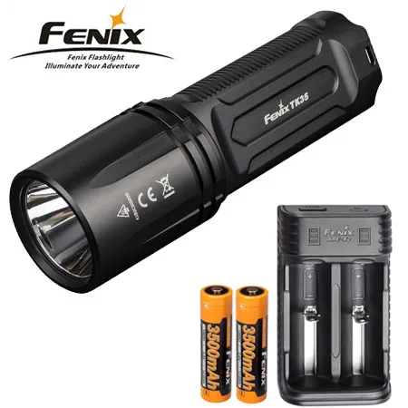 Fenix TK35 2018 USB Charge Cree XHP35 HI 1300 Lumens LED Flashlight Torch+ fenix X2 charger +fenix 2X3500mah battery
Fenix TK35 2018 USB Charge Cree XHP35 HI 1300 Lumens LED Flashlight Torch+ fenix X2 charger +fenix 2X3500mah battery