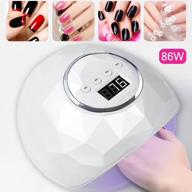 1 Pcs UV LED Nail Dryer Lamp Curing Light 86W Gel Polish Quick Drying Manicure Tool @ME88
1 Pcs UV LED Nail Dryer Lamp Curing Light 86W Gel Polish Quick Drying Manicure Tool @ME88