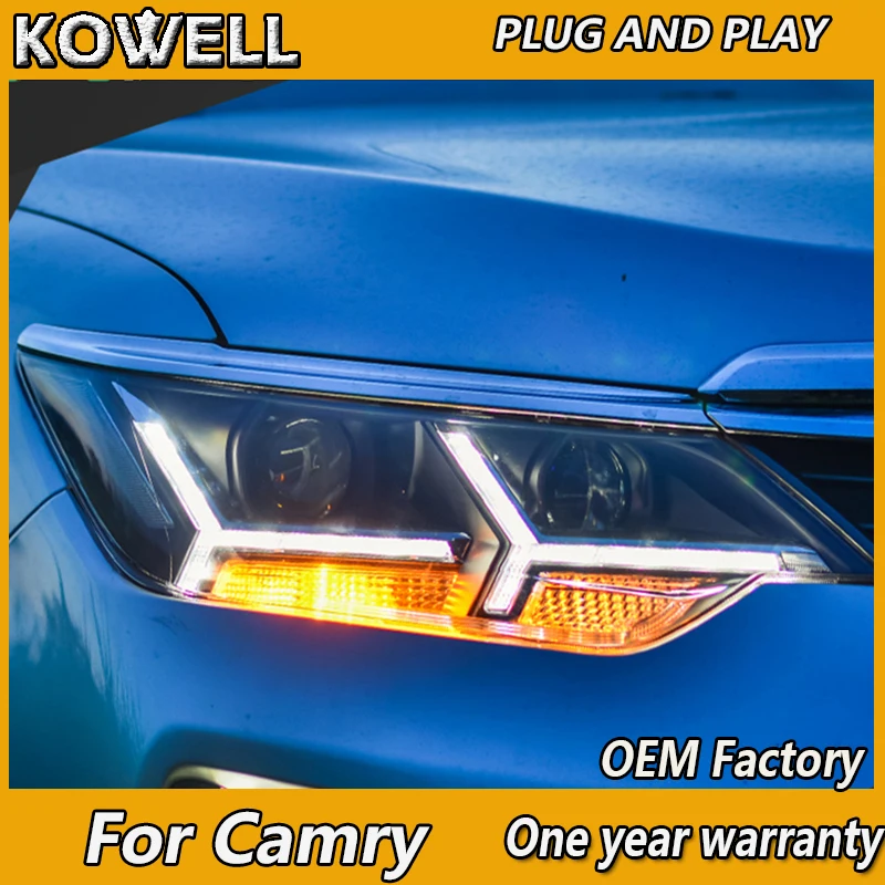 KOWELL автомобильный Стайлинг для 2015 2016 Toyota Camry V55 светодиодный фар New Camry светодиодные фары drl Объектив Двойной Луч H7 HID ксеноновая лампа
KOWELL автомобильный Стайлинг для 2015 2016 Toyota Camry V55 светодиодный фар New Camry светодиодные фары drl Объектив Двойной Луч H7 HID ксеноновая лампа