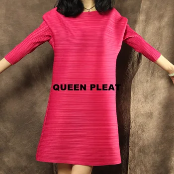 Miyake A-line pleated dress three quarter sleeve one-piece dress clothing medium-long elegant loose fold dresses free ship
Miyake A-line pleated dress three quarter sleeve one-piece dress clothing medium-long elegant loose fold dresses free ship