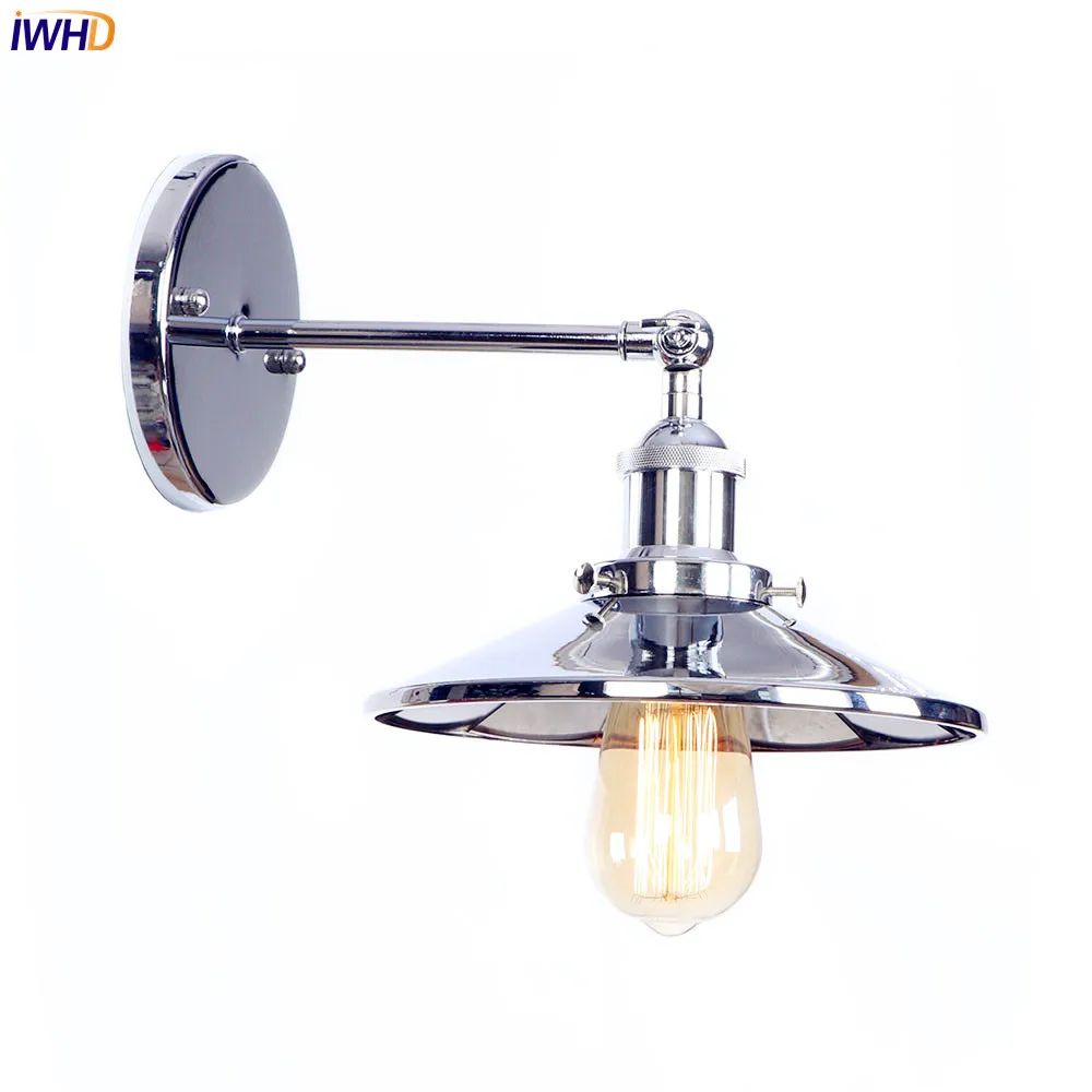 IWHD Silver Iron Retro LED Wall Lights Fixtures Bedroom Bathroom Edison Loft Style Vintage Industrial Wall Light Sconces Aplik
IWHD Silver Iron Retro LED Wall Lights Fixtures Bedroom Bathroom Edison Loft Style Vintage Industrial Wall Light Sconces Aplik