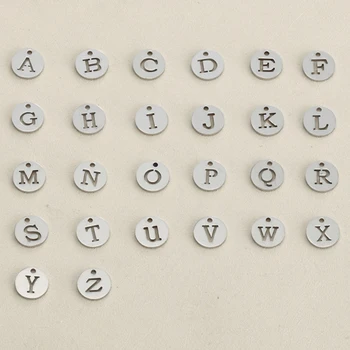5pcs Stainless Steel Hollow Initial Charms Disc Pendant Alphabet A-Z Letter Tag Charms Stamp Alphabet Round Charms Jewelry
5pcs Stainless Steel Hollow Initial Charms Disc Pendant Alphabet A-Z Letter Tag Charms Stamp Alphabet Round Charms Jewelry