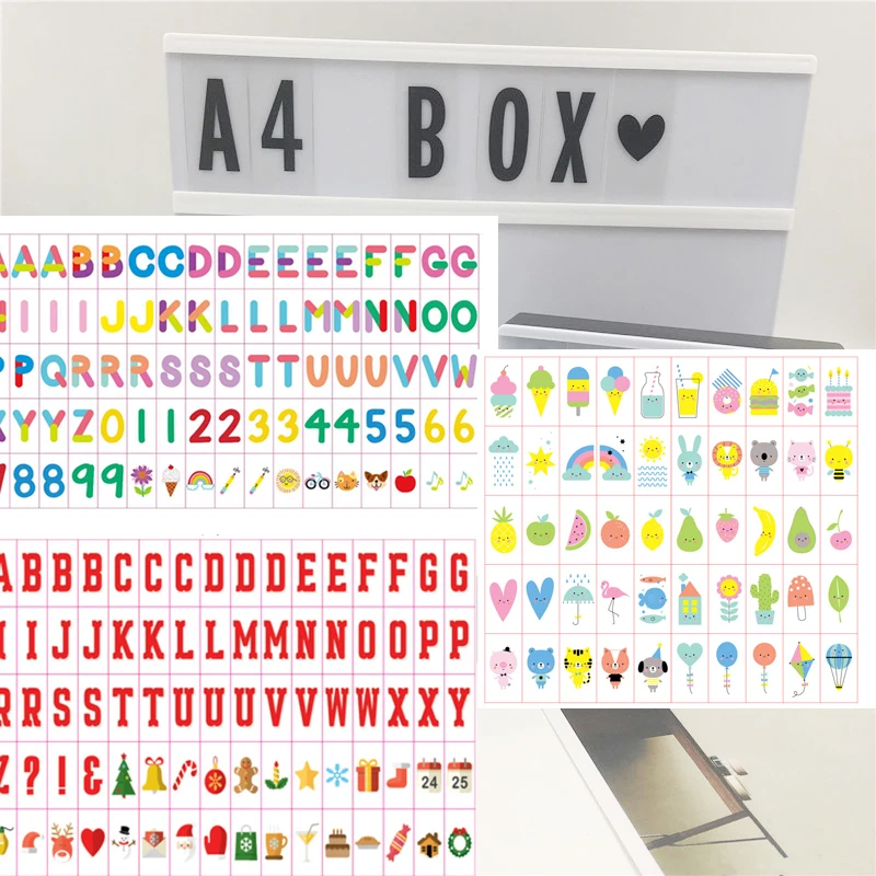 Home Xmas DIY Decor A4 Size Cinema Box Colorful Card With Different Choice For Numbers Letter Emoji Sign ( Merry Christmas DIY )
Home Xmas DIY Decor A4 Size Cinema Box Colorful Card With Different Choice For Numbers Letter Emoji Sign ( Merry Christmas DIY )
