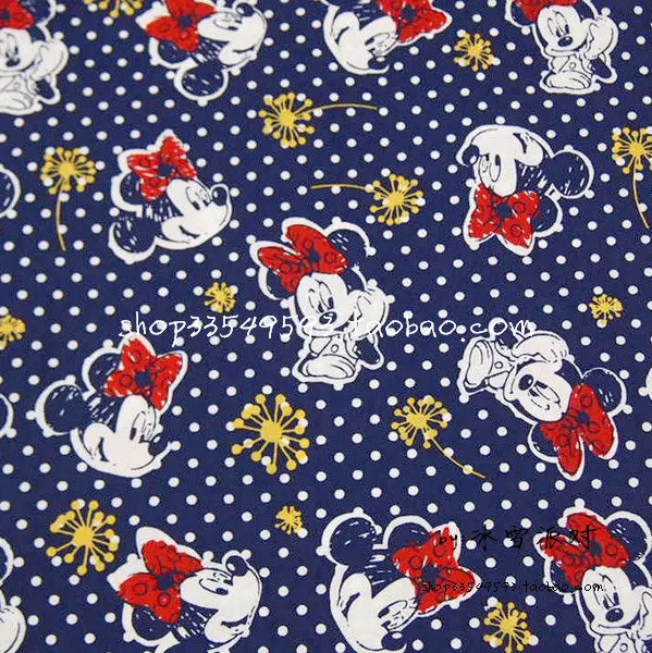140X100cm Dark Blue Minnie Mouse White Polka Dots Daisy Polyester Cotton Fabric for Baby Clothes Sewing Patchwork DIY-AFCK092
140X100cm Dark Blue Minnie Mouse White Polka Dots Daisy Polyester Cotton Fabric for Baby Clothes Sewing Patchwork DIY-AFCK092