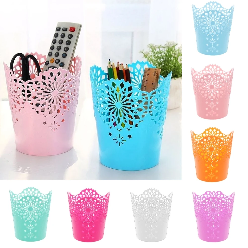 1PC Pen Pencil Pot Holder Container Mini Hollow Cosmetic Flower Plant Pot Makeup Brush Storage Boxes Office Desk Organizer
1PC Pen Pencil Pot Holder Container Mini Hollow Cosmetic Flower Plant Pot Makeup Brush Storage Boxes Office Desk Organizer