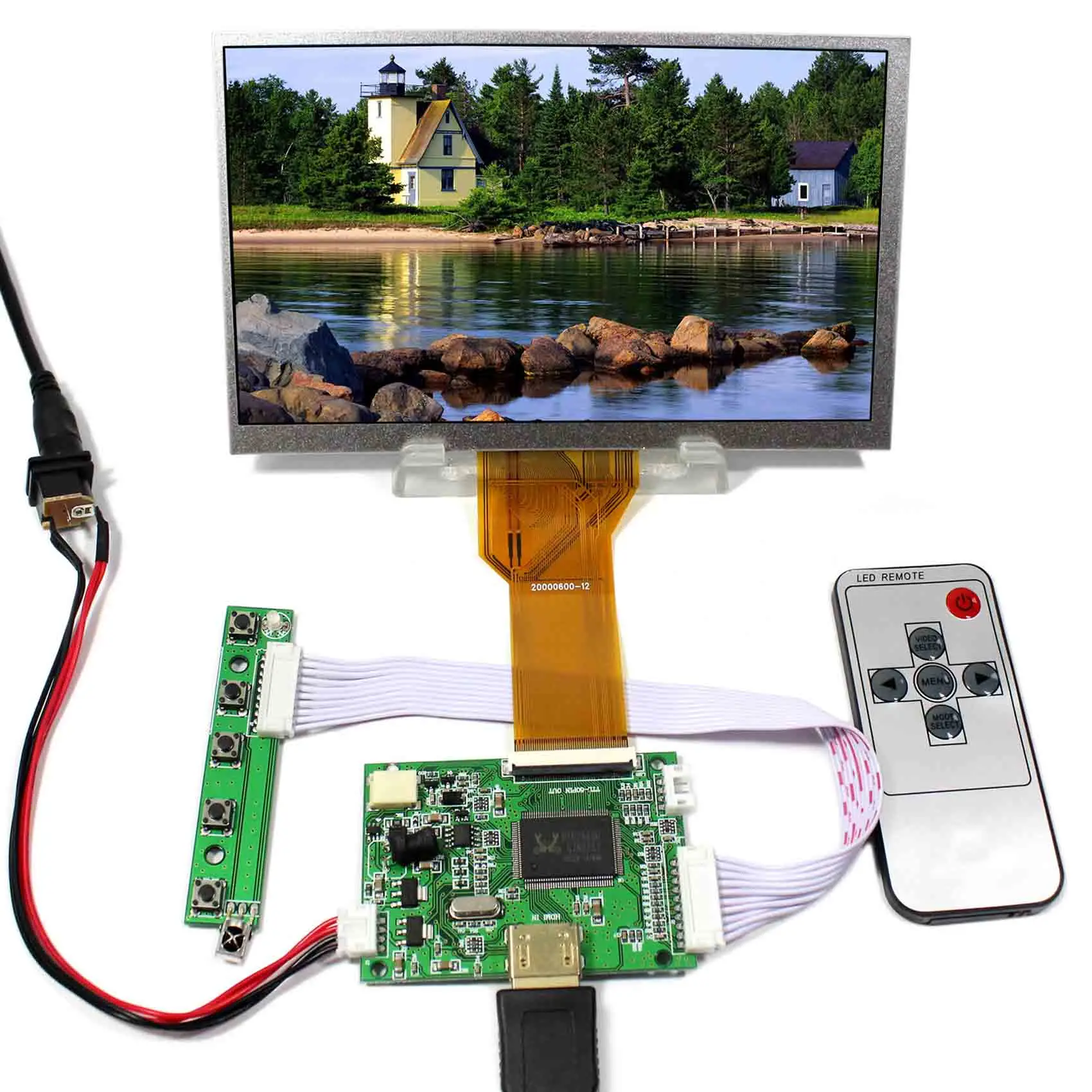 HD MI Вход ЖК-дисплей плата контроллера + 7 "AT070TN92 800x480 ЖК-дисплей для Raspberry Pi
HD MI Вход ЖК-дисплей плата контроллера + 7 "AT070TN92 800x480 ЖК-дисплей для Raspberry Pi