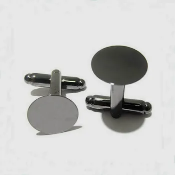 Blank Cufflinks Settings with with Flat circle Glue Pad Cabochons Bases Men's Cuff links DIY Findings Gunmetal Black tone Plated
Blank Cufflinks Settings with with Flat circle Glue Pad Cabochons Bases Men's Cuff links DIY Findings Gunmetal Black tone Plated