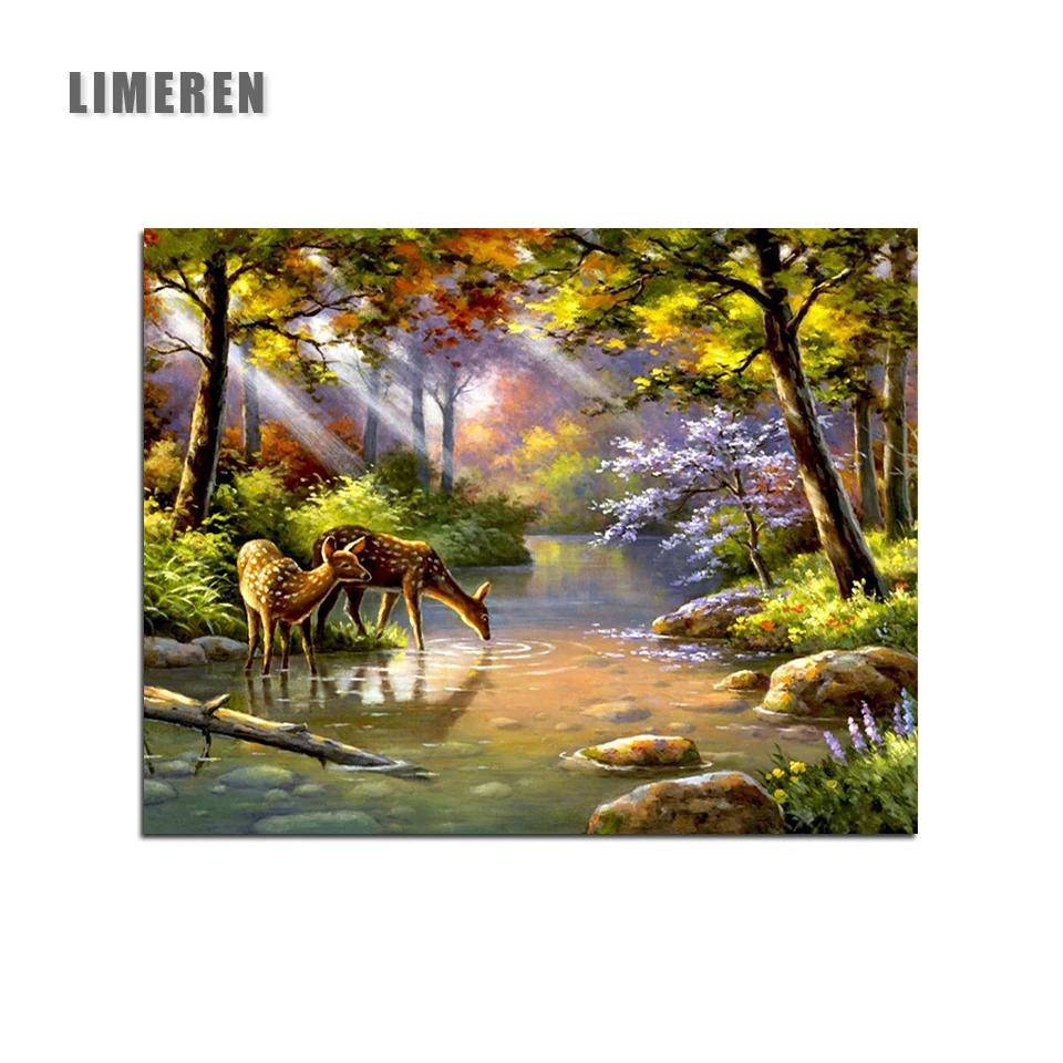Frameless Wonderland Sika Deer Forest DIY Painting By Numbers Acrylic Paint On Canvas Hand painted Oil Painting For Home Decor
Frameless Wonderland Sika Deer Forest DIY Painting By Numbers Acrylic Paint On Canvas Hand painted Oil Painting For Home Decor