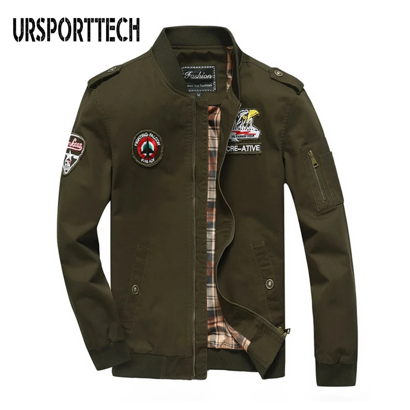 Spring Autumn Men's Classic Cotton Army Military Casual Air Force Jacket Casual Thin Light Weight Bomber Jacket Coat
Spring Autumn Men's Classic Cotton Army Military Casual Air Force Jacket Casual Thin Light Weight Bomber Jacket Coat