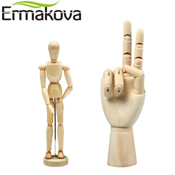 ERMAKOVA 2 pcs/Set 5.5 Inch Wooden Human Mannequin 7 Inch Wooden Mannequin Hand Model Human Artist Model for Drawing Sketch
ERMAKOVA 2 pcs/Set 5.5 Inch Wooden Human Mannequin 7 Inch Wooden Mannequin Hand Model Human Artist Model for Drawing Sketch