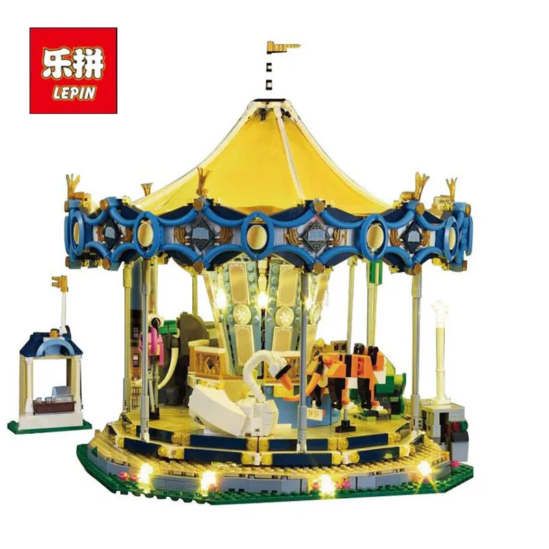 IN STOCK 15013 3263PCS 15036 2705 PCS 15036B with light City Street Carousel Model Building Kits Blocks lepin Toy DIY 
IN STOCK 15013 3263PCS 15036 2705 PCS 15036B with light City Street Carousel Model Building Kits Blocks lepin Toy DIY