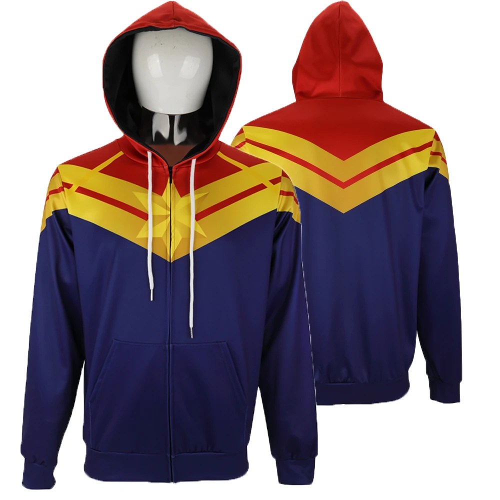 3D Printed Captain Marvel Carol Danvers Ms Marvel Costumes Hoodies Sweatshirts Tracksuit Casual Zipper Hooded Jacket Clothing
3D Printed Captain Marvel Carol Danvers Ms Marvel Costumes Hoodies Sweatshirts Tracksuit Casual Zipper Hooded Jacket Clothing