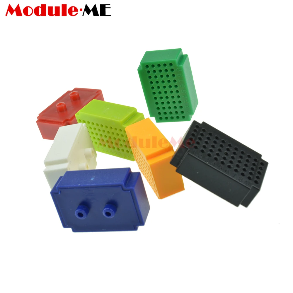 New 7PCS Mini Plastic Solderless Prototype Breadboard 55 Tie-points Single Layers 55 Holes Recycled Board
New 7PCS Mini Plastic Solderless Prototype Breadboard 55 Tie-points Single Layers 55 Holes Recycled Board