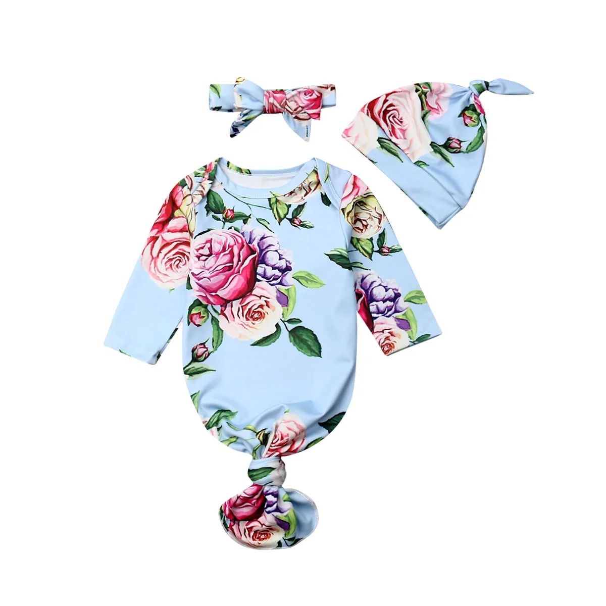 3PCS Newborn Kids Baby Girls Boys Floral Sleeping Bags Long Sleeve Flowers Romper+Headband+Hats Sleepwear
3PCS Newborn Kids Baby Girls Boys Floral Sleeping Bags Long Sleeve Flowers Romper+Headband+Hats Sleepwear