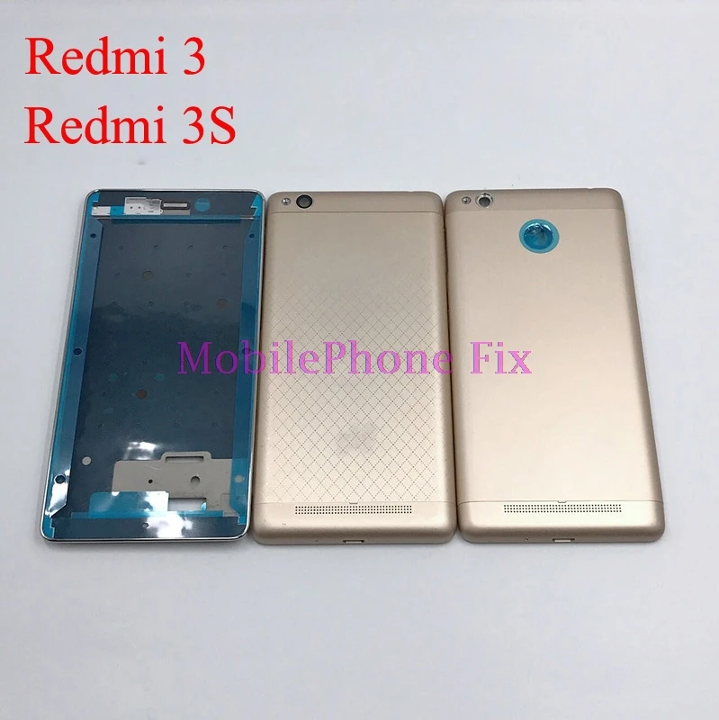 For Xiaomi Redmi 3 , 3S , 3 Pro Full Housing Rear Back Battery Housing Door+LCD Front Frame Bezel With Button+ Side Button Set
For Xiaomi Redmi 3 , 3S , 3 Pro Full Housing Rear Back Battery Housing Door+LCD Front Frame Bezel With Button+ Side Button Set