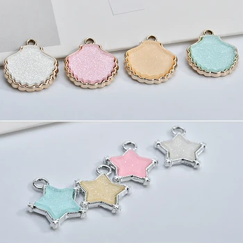 Korean holiday sea wind sparkling jelly alloy shell pentagram pendant DIY bracelet anklet earrings accessories
Korean holiday sea wind sparkling jelly alloy shell pentagram pendant DIY bracelet anklet earrings accessories