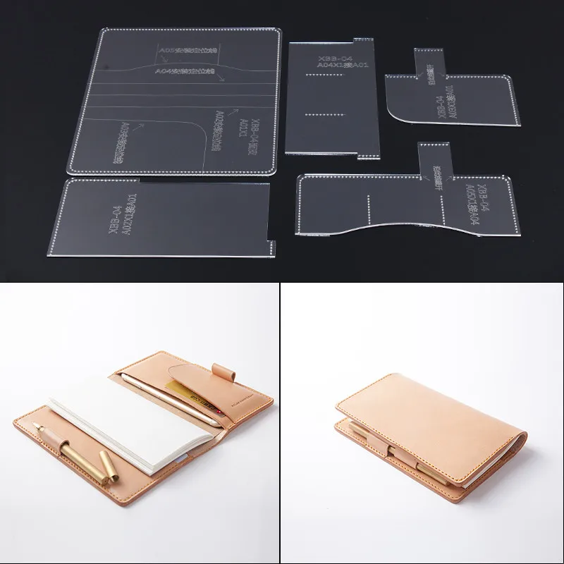 1 Set Acrylic Leather Notebook Cover Pattern Stencil Template Leather Sewing Pattern for Professional or Amateur 13*23*2cm
1 Set Acrylic Leather Notebook Cover Pattern Stencil Template Leather Sewing Pattern for Professional or Amateur 13*23*2cm