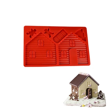 2PCS Silicone 3D Gingerbread and Chocolate House Mold For Christmas Tree Decorating Lovely Couple Cookie Cake Bakeware Mould
2PCS Silicone 3D Gingerbread and Chocolate House Mold For Christmas Tree Decorating Lovely Couple Cookie Cake Bakeware Mould