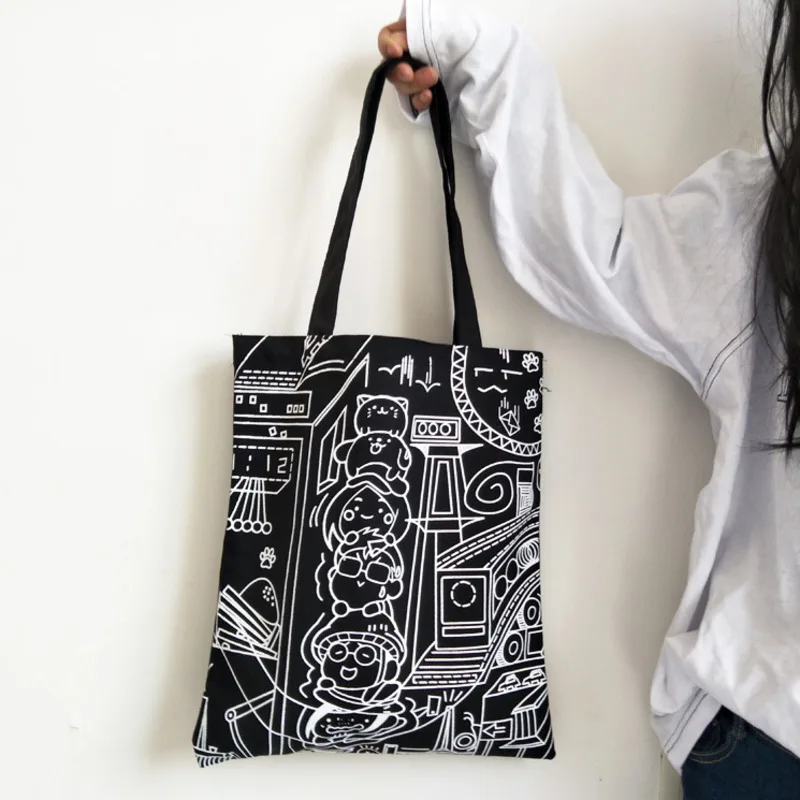 2018 New Canvas Bags Shopping Eco Reusable Foldable Shoulder Bag Handbag Tote Bag Casual Shoulder Bags School Travel Purses
2018 New Canvas Bags Shopping Eco Reusable Foldable Shoulder Bag Handbag Tote Bag Casual Shoulder Bags School Travel Purses