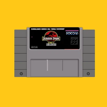 Jurassic Park The Chaos Continues 16 bit Big Gray Game Card For USA NTSC Game Player
Jurassic Park The Chaos Continues 16 bit Big Gray Game Card For USA NTSC Game Player