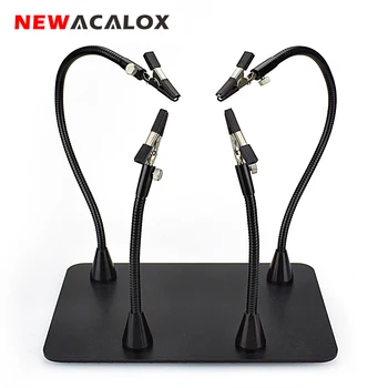 NEWACALOX Magnetic Flexible Arm PCB Board Fixed Clip Soldering Third Hand Welding Station Soldering Holder Repair Tools
NEWACALOX Magnetic Flexible Arm PCB Board Fixed Clip Soldering Third Hand Welding Station Soldering Holder Repair Tools