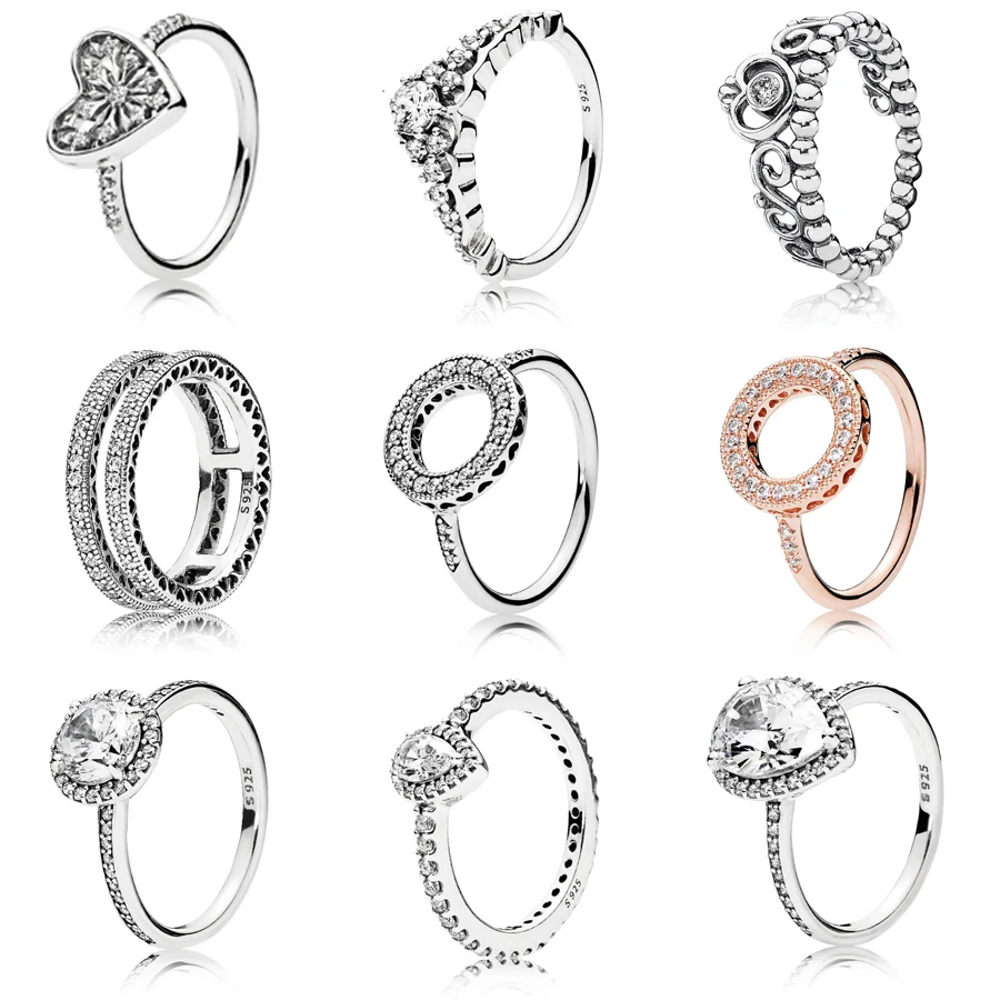 NEW 100% 925 Sterling Silver Ring fashion Popular Charms Wedding Ring For Women Heart-shaped Lovers Round Rings DIY Jewelry
NEW 100% 925 Sterling Silver Ring fashion Popular Charms Wedding Ring For Women Heart-shaped Lovers Round Rings DIY Jewelry