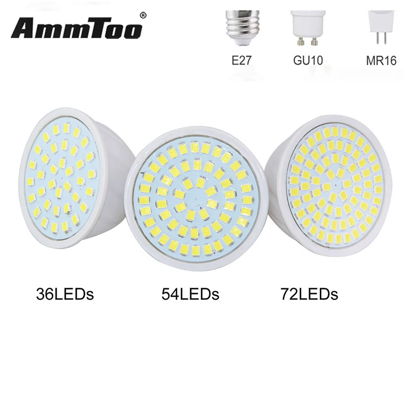 

Lampada LED Lamp Light 4w 6w 8w E27 Ampoule LED Spotlight GU10 Bombillas LED Bulb MR16 GU5.3 Led Spot Light Candle Luz