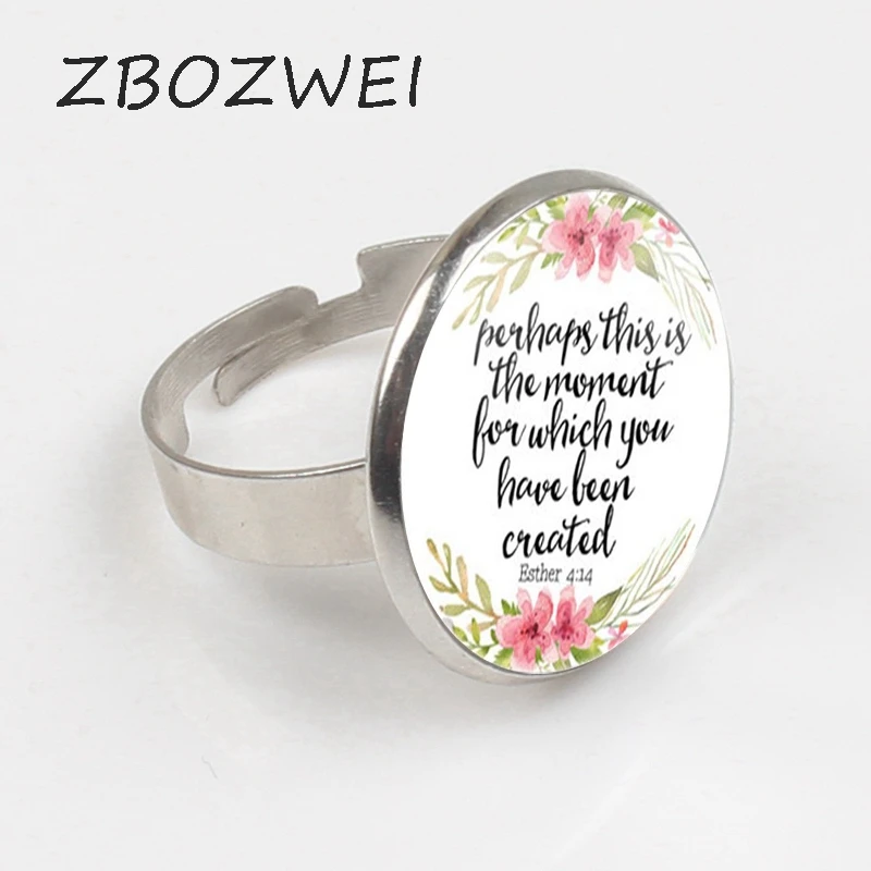ZBOZWEI New Perhaps This is the Moment for which you have Been Created Ring Inspirational Jewelry Esther 4:14 Christian Gifts
ZBOZWEI New Perhaps This is the Moment for which you have Been Created Ring Inspirational Jewelry Esther 4:14 Christian Gifts